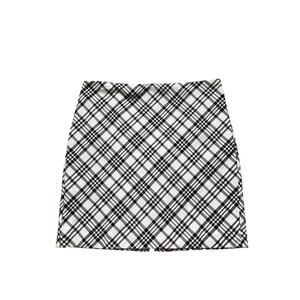 Express Plaid Skirt Size‎ 18 Chic Black White Burgundy Plaid Midi Skirt Preppy